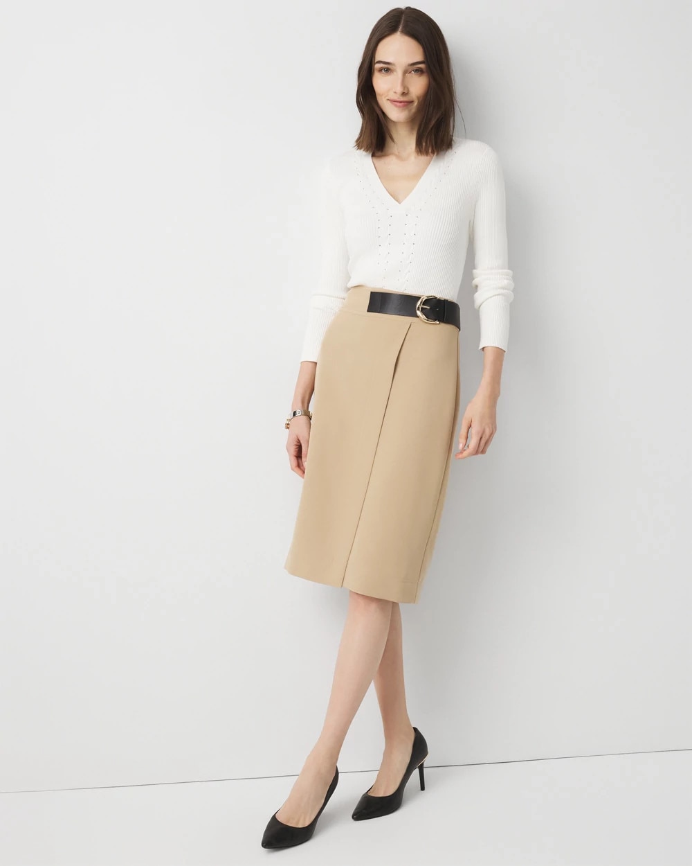 Belted Pencil Skirt | White House Black Market